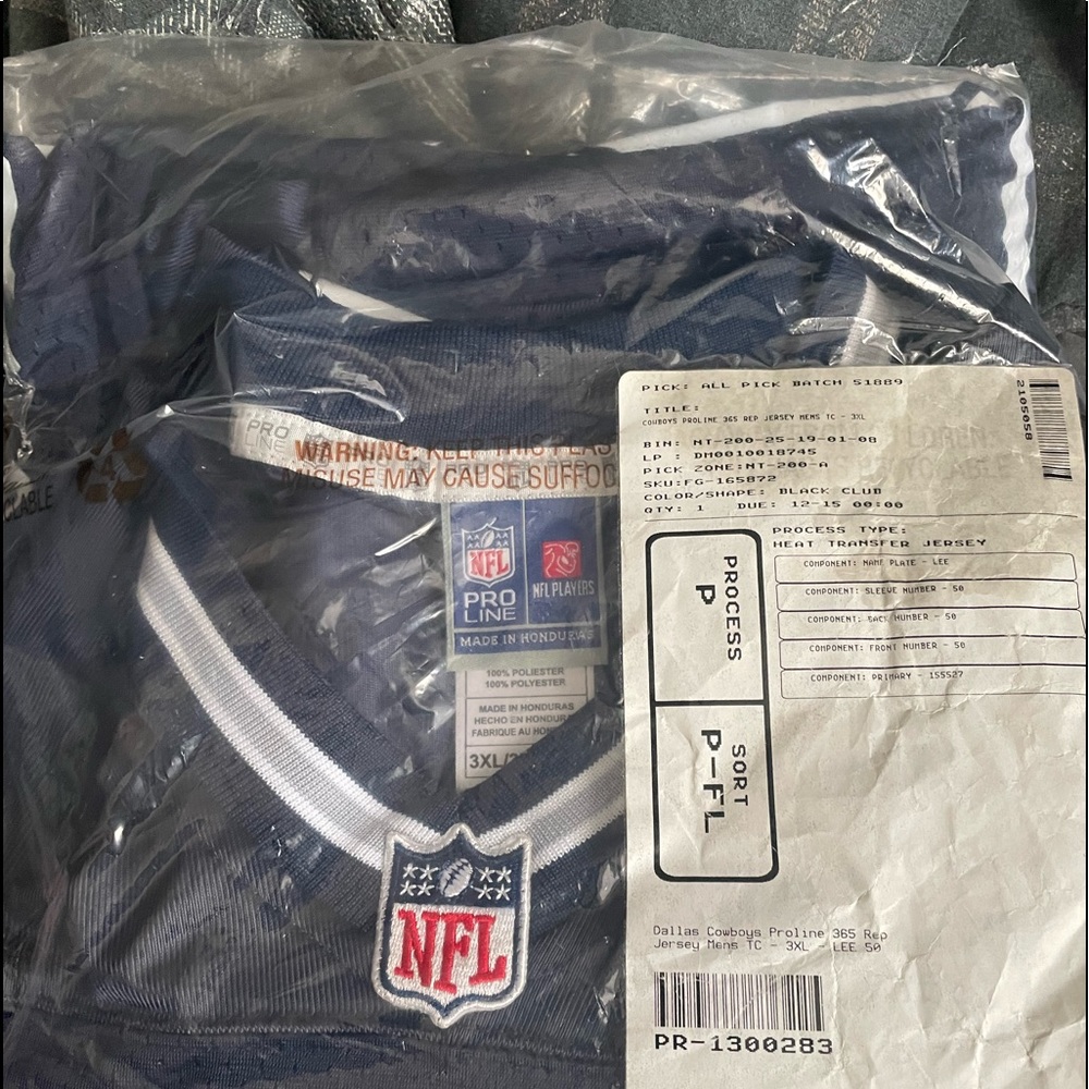 NWT NFL Pro Line Dallas Cowboys Sean Lee #50 Jersey